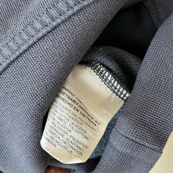 Nike GPX Versa Long Sleeve Cropped Sweatshirt Dri-Fit Navy Blue Women's Large - Picture 8 of 8